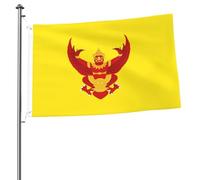 Drapeau royal de la Thaïlande 2 x 3 cm Drapeau double face - Bannière d'extérieur robuste et décorative, idéale pour le jardin, la chambre et la décoration de fête