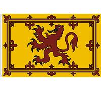 DRAPEAU ROYAL ECOSSE ÉTENDARD STUARTS QUALITÉ SATIN PREMIUM. DIMENSION 150X90 taille