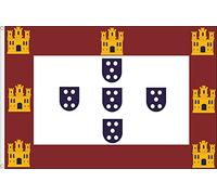 DRAPEAU ROYAUME PORTUGAL S XV QUALITÉ SATIN PREMIUM 150X120