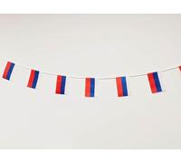 Drapeau russe 40 unités drapeau russe Guirlande Russie 11,4 m Fanions Russie drapeau national drapeaux européens 14 x 21 cm pour décorations de bar de jardin (Russie)