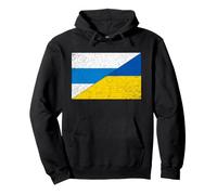 Drapeau Russe Anti-Guerre ukrainien - Filet de Drapeau de l'Ukraine Sweat à Capuche
