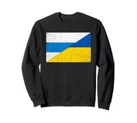 Drapeau Russe Anti-Guerre ukrainien - Filet de Drapeau de l'Ukraine Sweatshirt