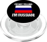 Drapeau Russe avec Citation « I'm Not Yelling » PopSockets PopGrip pour MagSafe
