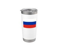 Drapeau russe de la Russie Gobelet isotherme en acier inoxydable double paroi