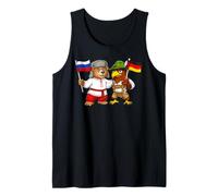 Drapeau Russie Allemagne Racines Russes Héritage Allemand Débardeur
