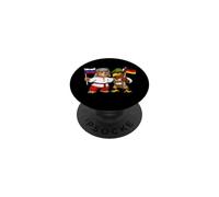Drapeau Russie Allemagne Racines Russes Héritage Allemand PopSockets PopGrip Adhésif