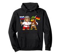 Drapeau Russie Allemagne Racines Russes Héritage Allemand Sweat à Capuche