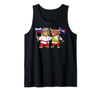 Drapeau Russie Cambodge Racines Russes Fier cambodgien Débardeur
