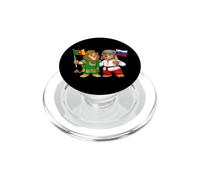 Drapeau Russie Cameroun Racines Russes-camerounaises PopSockets PopGrip pour MagSafe