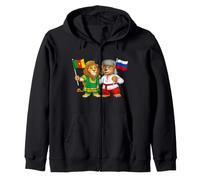 Drapeau Russie Cameroun Racines Russes-camerounaises Sweat à Capuche