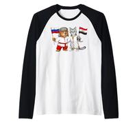 Drapeau Russie Égypte Racines Russes Fier héritage égyptien Manche Raglan
