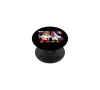 Drapeau Russie France Racines Russes Héritage français PopSockets PopGrip Adhésif
