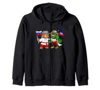 Drapeau Russie Haïti Racines Russes Fier héritage haïtien Sweat à Capuche