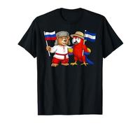 Drapeau Russie Honduras Racines Russes Fier hondurien T-Shirt