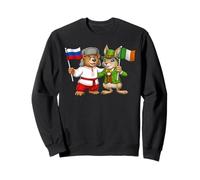 Drapeau Russie Irlande Racines Russes Fier Irlandais Sweatshirt
