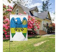 Drapeau rwandais double face 28 x 40 pouces, décoration extérieure pour jardin