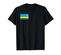Drapeau rwandais du Rwanda T-Shirt Graphique avec Valeur