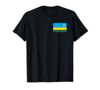 Drapeau rwandais du Rwanda T-Shirt Graphique avec Valeur