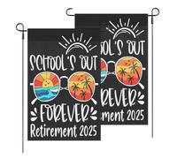 Drapeau S Out Forever Retraité Enseignant Retraite Personnalisé Bannière Couture Double Face Drapeaux Pour L'Extérieur Home Bar 3X5Ft