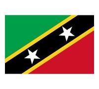 Drapeau Saint-Christophe-et-Niévès (15x10cm) - Sticker/autocollant G
