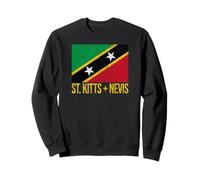 Drapeau Saint Kitts et Nevis - Indes occidentales Sweatshirt