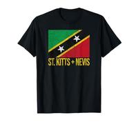 Drapeau Saint Kitts et Nevis - Indes occidentales T-Shirt