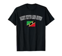 Drapeau Saint Kitts et Nevis - Vintage - Rétro Heritage T-Shirt