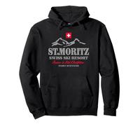 Drapeau Saint Moritz - Saint Moritz - Suisse - Drapeau Suisse Sweat à Capuche