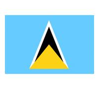 Drapeau Sainte-Lucie (19.5x13cm) - Sticker/Autocollant