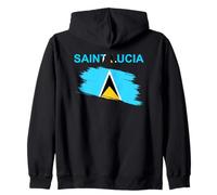 Drapeau Sainte Lucie Sweat à Capuche