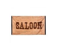 drapeau Saloon 90 x 150 cm polyester marron