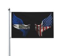 Drapeau salvadorien et américain de luxe durable 3 x 5 pieds