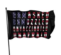 Drapeau sans masque, sans muselière, non vacciné, sans peur, 3 x 5 pieds avec deux œillets en laiton, double couture, couleurs vives, anti-décoloration