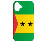 Drapeau Sao Tomé et Principe Coque pour iPhone 16 Plus
