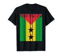 Drapeau Sao Tomé et Principe T-Shirt Graphique avec Valeur