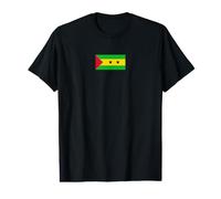 Drapeau Sao Tomé et Principe T-Shirt Graphique avec Valeur