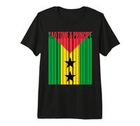 Drapeau Sao Tomé et Principe T-Shirt Haut de Gamme