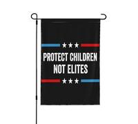 Drapeau sarcastique « Protect Children » (Élites) 30 x 45 cm, bannière double face sans mât