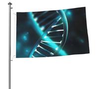 Drapeau Science Gene - 6,1 x 0,9 m - Impression double face - Drapeau de jardin pour l'extérieur - Drapeaux de vacances - Bannière cadeau avec œillets - Toile de fond pour photo pour décoration