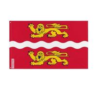 Drapeau Seine-Maritime Plusieurs Tailles en Polyester 60x90cm 2. 2 œillets à gauche