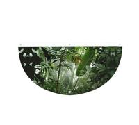 Drapeau semi-circulaire léger imprimé forêt tropicale jungle décoration de fête