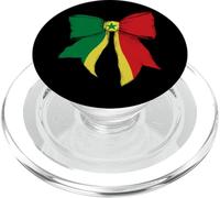 Drapeau Sénégal Fierté sénégalaise Fille Coquette Nœud Ruban PopSockets PopGrip pour MagSafe