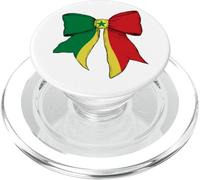 Drapeau Sénégal Fierté sénégalaise Fille Coquette Nœud Ruban PopSockets PopGrip pour MagSafe