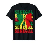 Drapeau Sénégal Fierté Sénégalaise Nœud Coquette T-Shirt