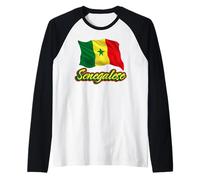 Drapeau Sénégal Patriotique Hommes Femmes Enfants Sénégal Manche Raglan