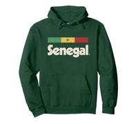 Drapeau Sénégal Rétro Vert Sénégal Sweat à Capuche