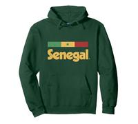 Drapeau Sénégal Rétro Vert Sénégal Sweat à Capuche