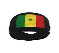 Drapeau Sénégalais Vintage Unisexe Serre Tete Antidérapant Bandeaux De Sport Élastique Bandeaux pour Basketball Football Cyclisme