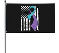 Drapeau Sensibilisation À La Prévention Du Suicide Drapeau Pirate Personnalisés Renforcé Avec Bannière, Pour Balcon, Jardin, Les Défilés, 90x150cm