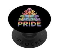 Drapeau Serpent Gay Pride Arc-en-Ciel Parade Mois Ally empilé PopSockets PopGrip Adhésif